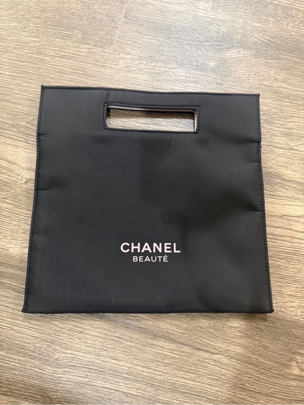 CHANEL Beaute Black Cosmetic Tote Bag